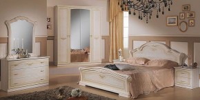 Кровать 2-х спальная 1600*2000, Ирина, изголовье ЛДСП (08.116) *без основания (дерево, беж) в Кургане - kurgan.ok-mebel.com | фото 2