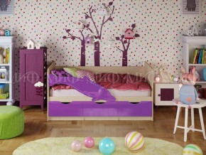 ДЕЛЬФИН-1 Кровать 1800 (Фиолетовый металлик) в Кургане - kurgan.ok-mebel.com | фото