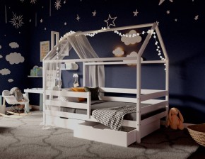 Кровать-домик 80*190 Белый в Кургане - kurgan.ok-mebel.com | фото