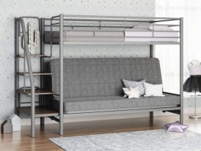 Кровать двухъярусная с диваном "Мадлен-3" (Серый/Серый) в Кургане - kurgan.ok-mebel.com | фото 1