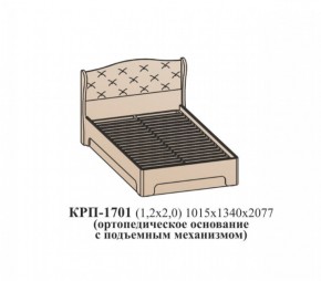 Кровать ЭЙМИ с подъемным механизмом КРП-1701 (1200х2000) Венге/патина серебро в Кургане - kurgan.ok-mebel.com | фото