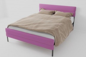Кровать Горизонт Мини с ортопедическим основанием 900 (велюр розовый) в Кургане - kurgan.ok-mebel.com | фото