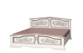 ЕЛЕНА Кровать из массива 1400 (Дуб Молочный) в Кургане - kurgan.ok-mebel.com | фото