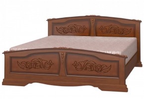 ЕЛЕНА Кровать из массива 1200 (Орех) в Кургане - kurgan.ok-mebel.com | фото