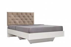 Кровать Милана (900) Каретная стяжка, на щитах в Кургане - kurgan.ok-mebel.com | фото 3