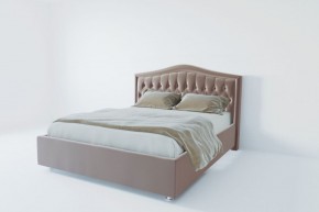 Кровать Нягань с ПМ 1200 (велюр серый) в Кургане - kurgan.ok-mebel.com | фото 2