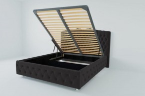 Кровать Нягань с ПМ 900 (экокожа кольт ч) в Кургане - kurgan.ok-mebel.com | фото 2
