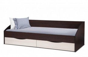 Кровать одинарная "Фея - 3" симметричная New (2000Х900) венге/вудлайн кремовый в Кургане - kurgan.ok-mebel.com | фото