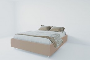 Кровать Подиум с ПМ 1200 (велюр серый) в Кургане - kurgan.ok-mebel.com | фото