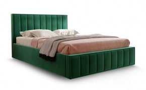 Кровать "Вена" 1400 СТАНДАРТ Вариант 1 Мора зеленый + ортопедическое основание на 5 опорах в Кургане - kurgan.ok-mebel.com | фото