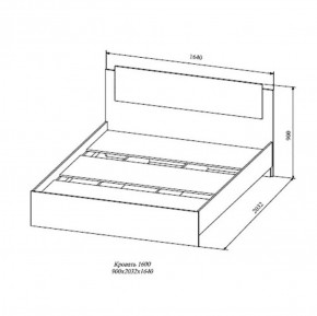 СОФИ СКР1600.1 Кровать 1600 в Кургане - kurgan.ok-mebel.com | фото 2