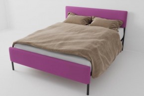 Кровать Стандарт Мини с ортопедическим основанием 800 (велюр розовый) в Кургане - kurgan.ok-mebel.com | фото