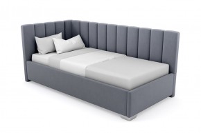 Кровать угловая Хлоя интерьерная +основание (80х200) в Кургане - kurgan.ok-mebel.com | фото 9