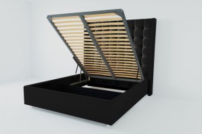 Кровать Венеция ЛЮКС с ПМ 900 (экокожа кольт ч) в Кургане - kurgan.ok-mebel.com | фото