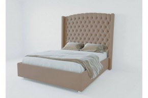 Кровать Версаль ЛЮКС с ПМ 1200 (велюр темно-серый) в Кургане - kurgan.ok-mebel.com | фото