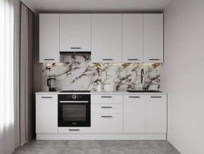 Кухонный гарнитур Белый Глянец 2400 h950 (Стол. 26мм) в Кургане - kurgan.ok-mebel.com | фото