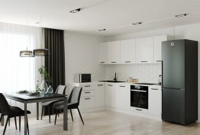 Кухонный гарнитур Белый Глянец 2600*1600 (Стол. 26мм) в Кургане - kurgan.ok-mebel.com | фото