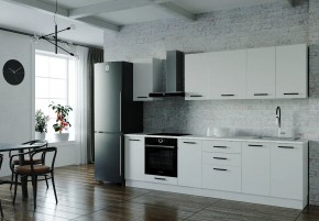 Кухонный гарнитур Белый Глянец 2800 (Стол. 26мм) в Кургане - kurgan.ok-mebel.com | фото
