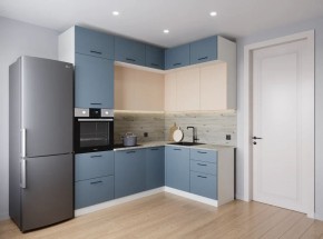 Кухонный гарнитур Фьюжн 2200*1700 (Стол. 38мм) в Кургане - kurgan.ok-mebel.com | фото