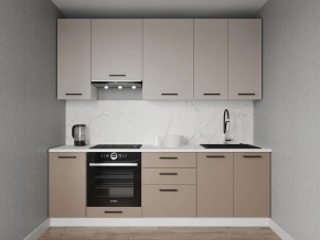 Кухонный гарнитур Каппучино 2400 h950 (Стол. 26мм) в Кургане - kurgan.ok-mebel.com | фото