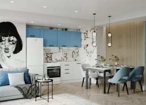 Кухонный гарнитур Капри 2550 (Стол. 26мм) в Кургане - kurgan.ok-mebel.com | фото