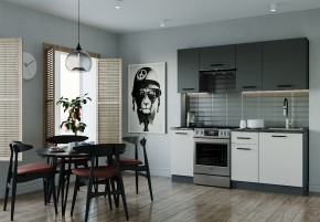 Кухонный гарнитур Лофт 2000 (Стол. 38мм) в Кургане - kurgan.ok-mebel.com | фото