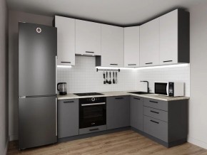 Кухонный гарнитур Меренга 2200*1600 h950 (Стол. 26мм) в Кургане - kurgan.ok-mebel.com | фото