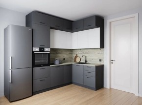 Кухонный гарнитур Меренга 2200*1700 (Стол. 38мм) в Кургане - kurgan.ok-mebel.com | фото