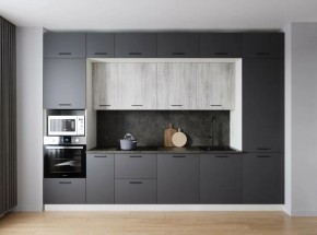 Кухонный гарнитур Санторини 3400 (Стол. 26мм) в Кургане - kurgan.ok-mebel.com | фото