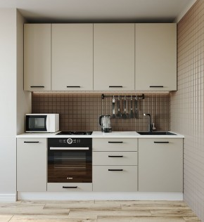 Кухонный гарнитур Шампань 2200 h950 (Стол. 38мм) в Кургане - kurgan.ok-mebel.com | фото