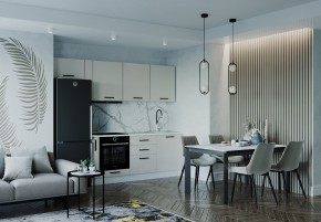 Кухонный гарнитур Шампань 2550 (Стол. 38мм) в Кургане - kurgan.ok-mebel.com | фото