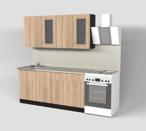 Кухня Симона Демо 1700 (Венга/Дуб Сонома) в Кургане - kurgan.ok-mebel.com | фото