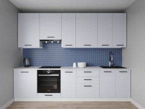 Кухонный гарнитур Смоки 2400 h950 (Стол. 26мм) в Кургане - kurgan.ok-mebel.com | фото