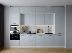 Кухонный гарнитур Смоки 3400 (Стол. 26мм) в Кургане - kurgan.ok-mebel.com | фото