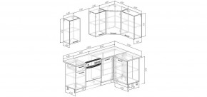 Кухонный гарнитур Старое Дерево 2000*1200 (Стол. 38мм) в Кургане - kurgan.ok-mebel.com | фото 2