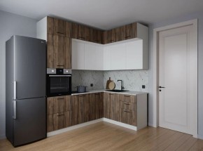 Кухонный гарнитур Старое Дерево 2200*1700 (Стол. 38мм) в Кургане - kurgan.ok-mebel.com | фото