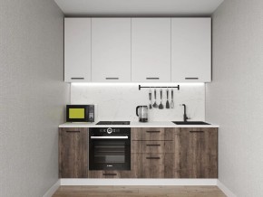 Кухонный гарнитур Старое Дерево 2200 h950 (Стол. 26мм) в Кургане - kurgan.ok-mebel.com | фото