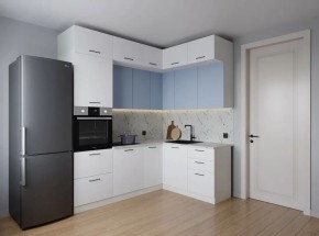 Кухонный гарнитур угловой Капри 2200*1700 (Стол. 38мм) в Кургане - kurgan.ok-mebel.com | фото