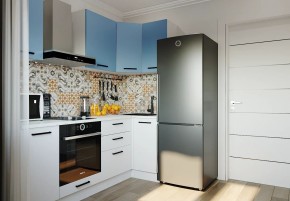 Кухонный гарнитур угловой Капри 2200х1000 (Стол. 38мм) в Кургане - kurgan.ok-mebel.com | фото
