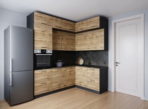 Кухонный гарнитур угловой Крафт 2200*1700 (Стол. 26мм) в Кургане - kurgan.ok-mebel.com | фото