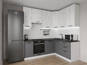 Кухонный гарнитур угловой Санторини 2200*1600 h950 (Стол. 26мм) в Кургане - kurgan.ok-mebel.com | фото