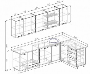 Кухонный гарнитур угловой Шимо 2600х1600 (Стол. 26мм) в Кургане - kurgan.ok-mebel.com | фото 2