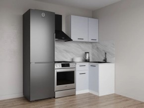 Кухонный гарнитур угловой Смоки 1000*1000 (Стол. 38 мм) в Кургане - kurgan.ok-mebel.com | фото