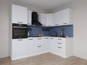 Кухонный гарнитур угловой Смоки 2400*1600 (Стол. 26мм) в Кургане - kurgan.ok-mebel.com | фото