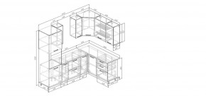 Кухонный гарнитур Умбра 2400*1600 (Стол. 26мм) в Кургане - kurgan.ok-mebel.com | фото 2