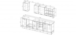 Кухонный гарнитур Умбра 2800 (Стол. 38мм) в Кургане - kurgan.ok-mebel.com | фото 2