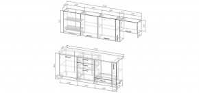 Кухонный гарнитур Виола 2550 (Стол. 26мм) в Кургане - kurgan.ok-mebel.com | фото 2