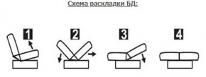 ЛАУРА ЛЮКС Диван Лаура Люкс БД+2подушки в Кургане - kurgan.ok-mebel.com | фото 7