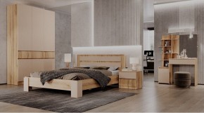 ЛЕНОРА Спальный гарнитур (модульный) кашемир в Кургане - kurgan.ok-mebel.com | фото