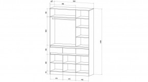 ЛЕНОРА Спальный гарнитур (модульный) кашемир в Кургане - kurgan.ok-mebel.com | фото 9